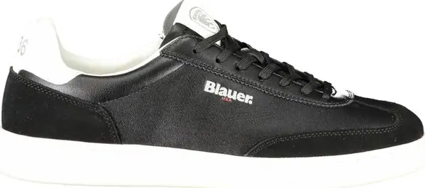 Black Polyurethane Men's Sneaker