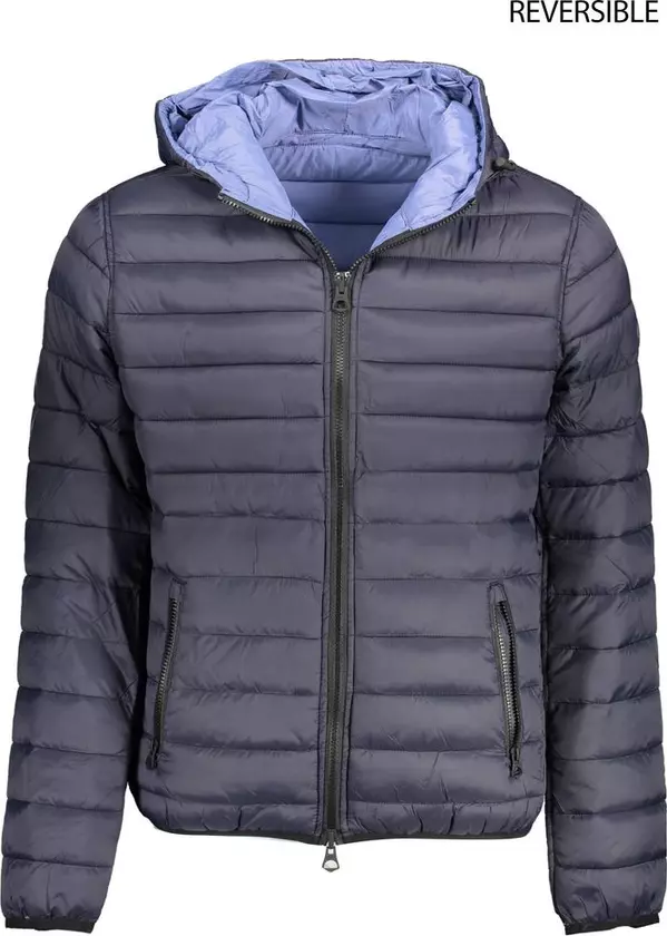 Blue Nylon Men's Jacket