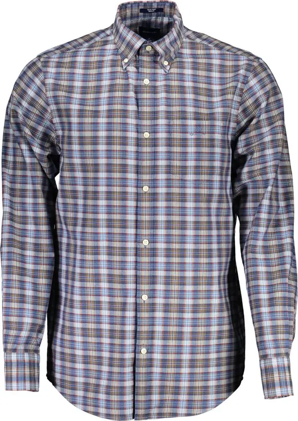 Blue Cotton Men's Shirt
