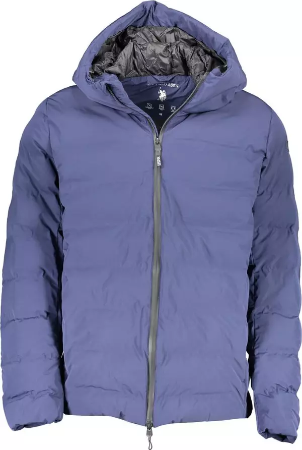 Blue Polyamide Men's Jacket