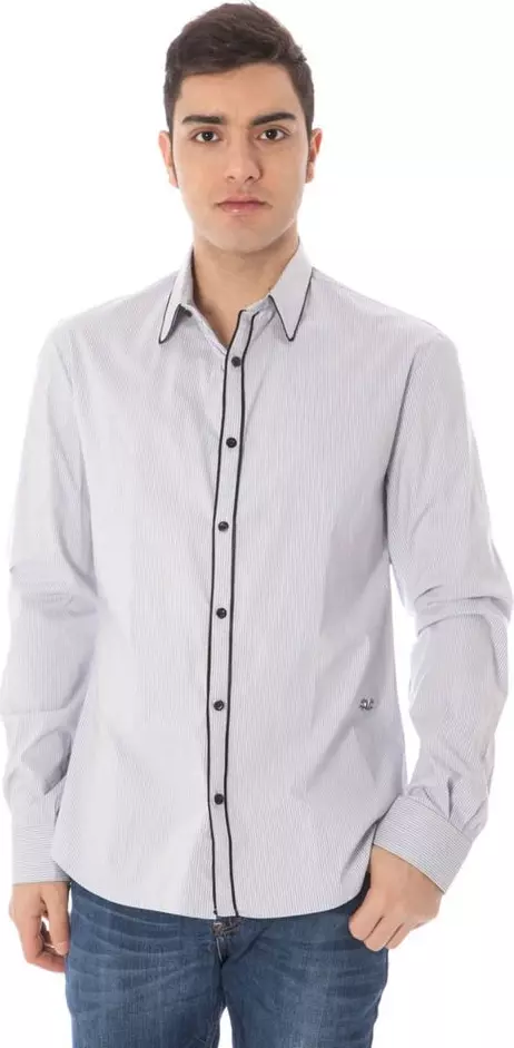 Azzurro Cotton Men Shirt