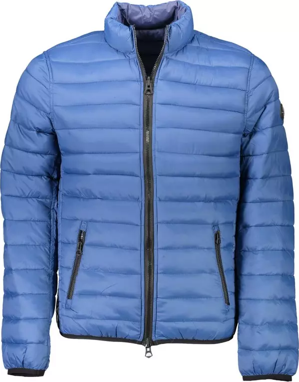 Blue Nylon Men's Jacket