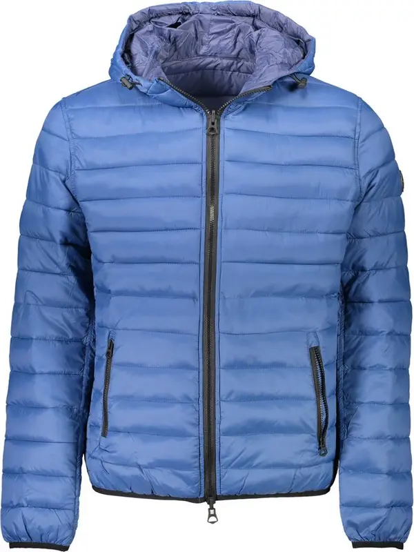 Blue Nylon Men's Jacket