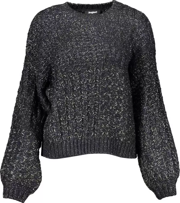 Black Acrylic Women Sweater