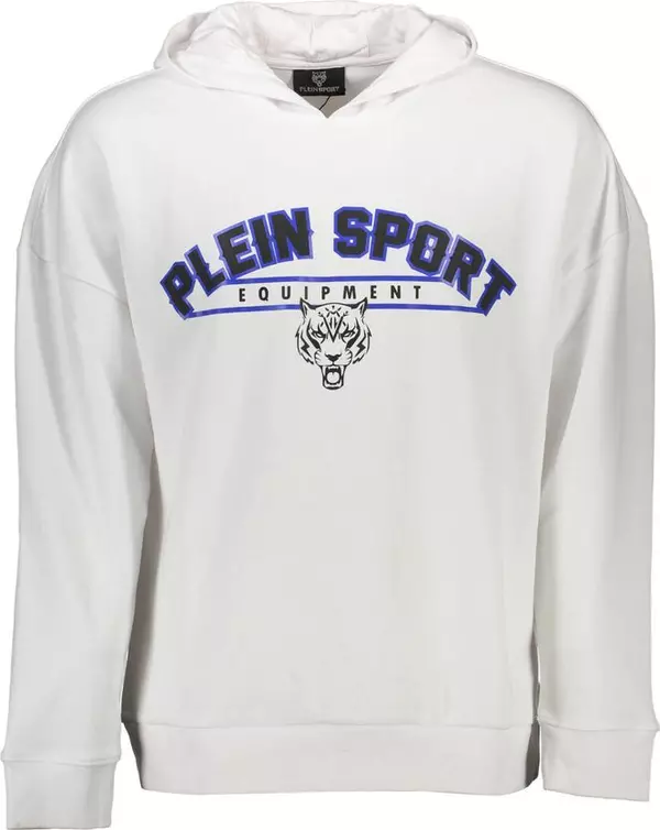 White Cotton Men's Sweatshirt