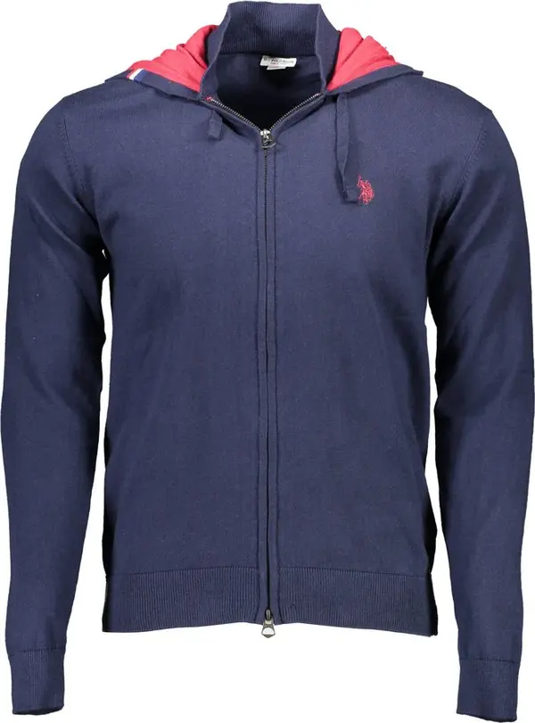 Blue Cotton Men's Cardigan