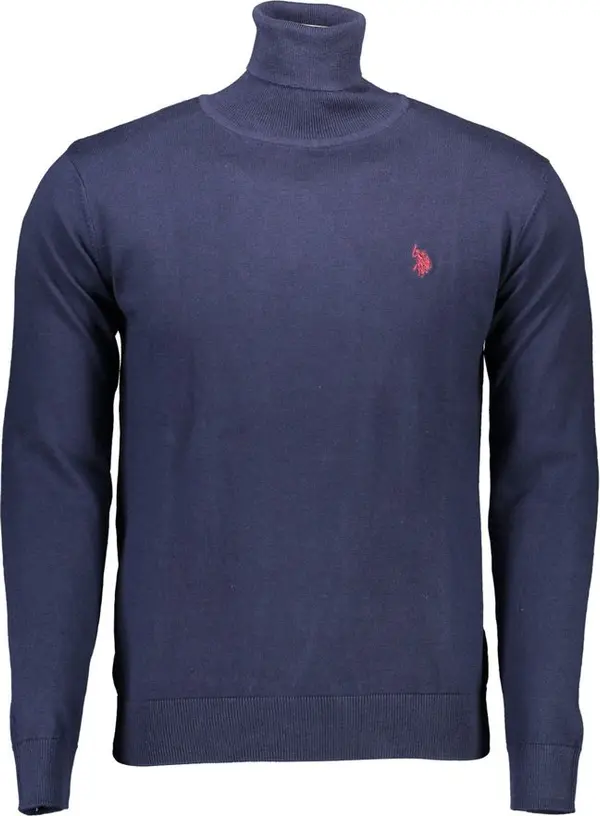 Blue Cotton Men's Sweater