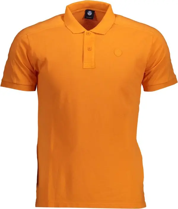 Arancione Cotton Men Polo