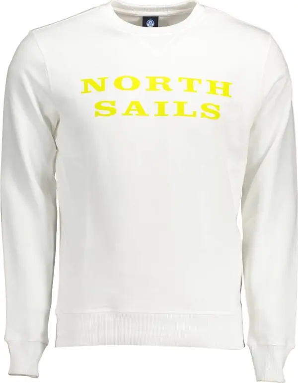 White Cotton Men's Sweatshirt