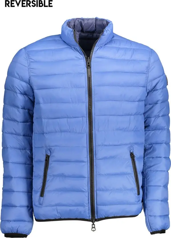 Blue Nylon Men's Jacket