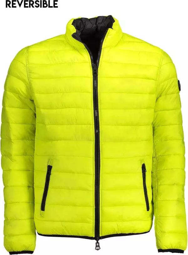 Yellow Nylon Men's Jacket