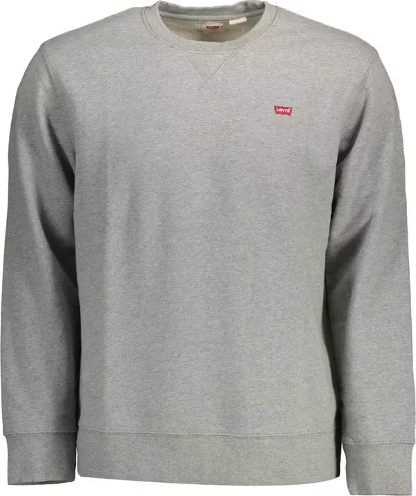 "Gray Cotton Men's Sweatshirt"