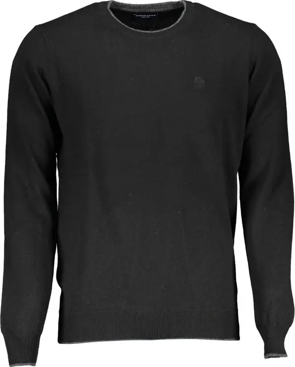 Black Polyamide Men Sweater