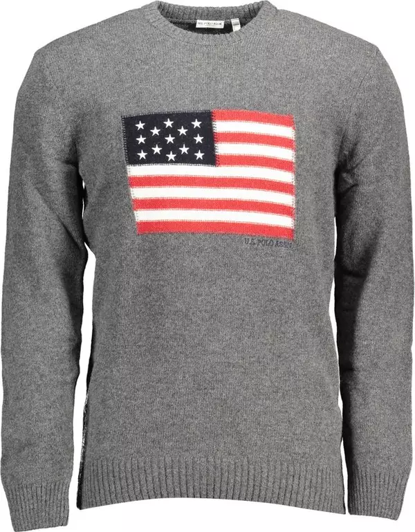 Gray Wool Men's Sweater