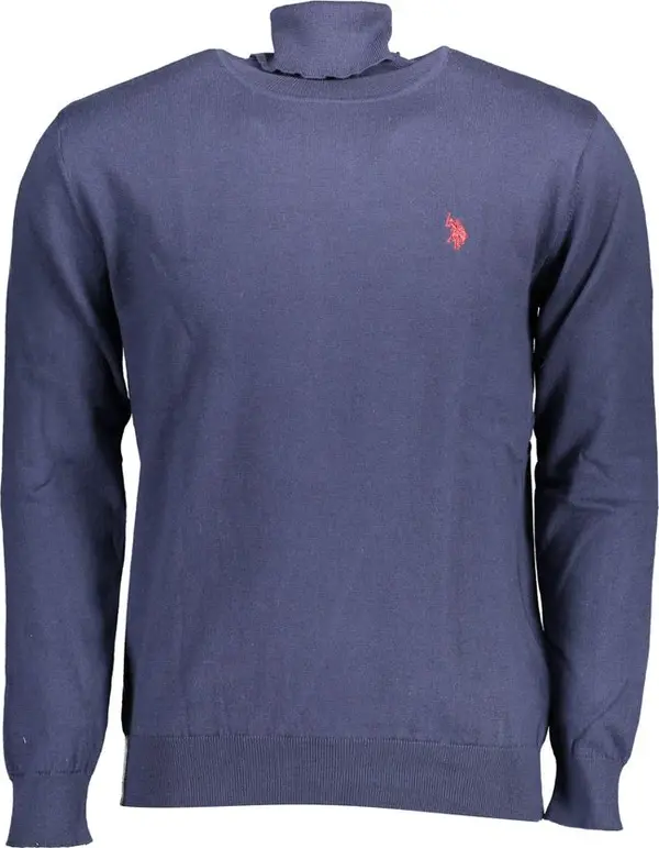 Blue Cotton Men's Sweater