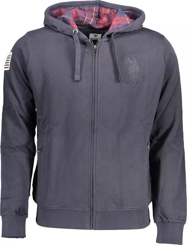 Blue Cotton Men's Sweatshirt