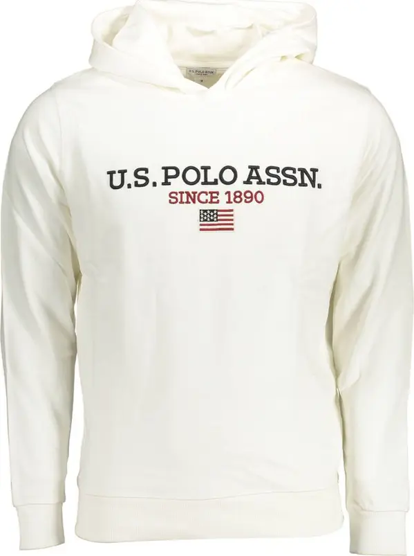 White Cotton Men's Sweatshirt