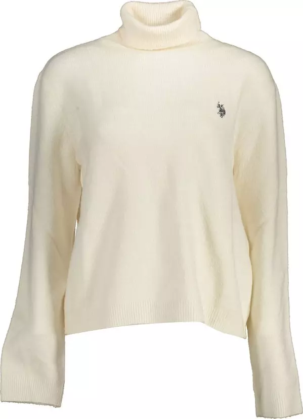 White Acrylic Women's Sweater