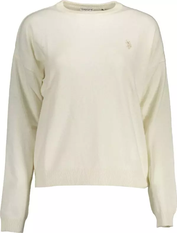 White Fabric Women's Sweater