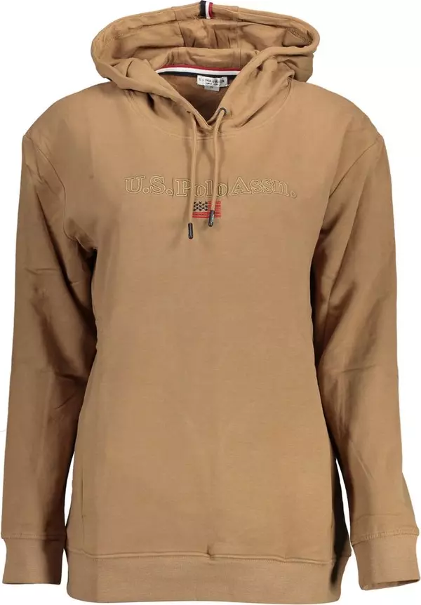 Brown Cotton Women's Sweatshirt