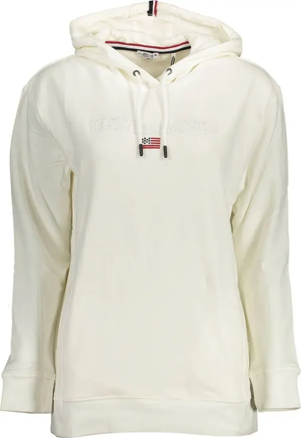 White Cotton Women's Sweatshirt