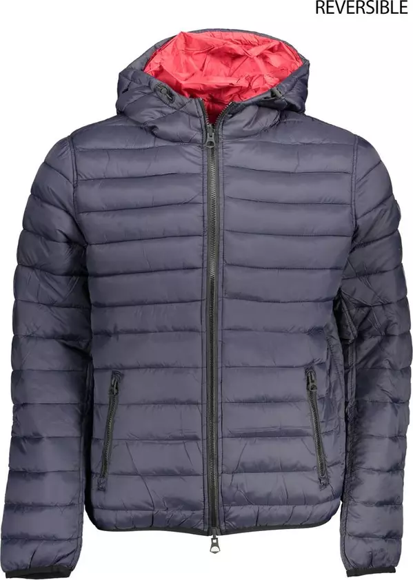 Blue Nylon Men's Jacket