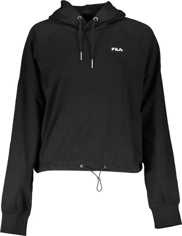 Black Cotton Women's Sweatshirt