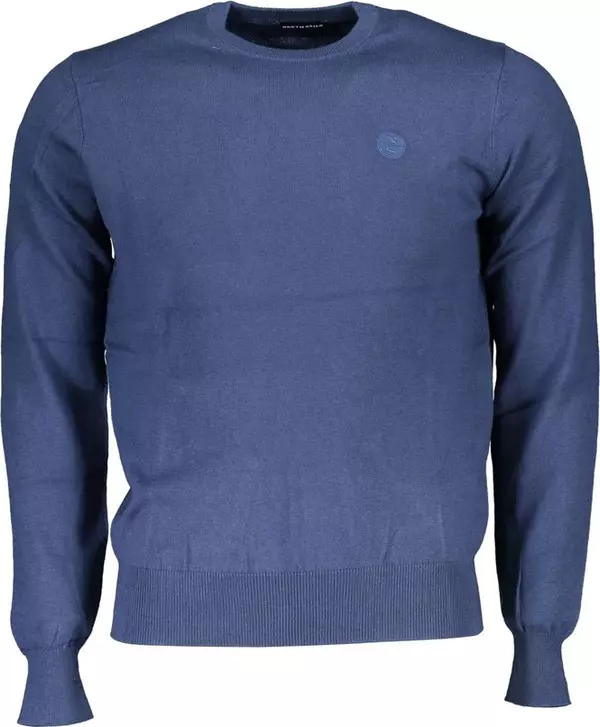 Blue Poliammide Men's Sweater