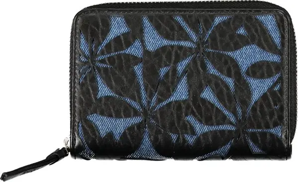 Black Polyurethane Women Wallet