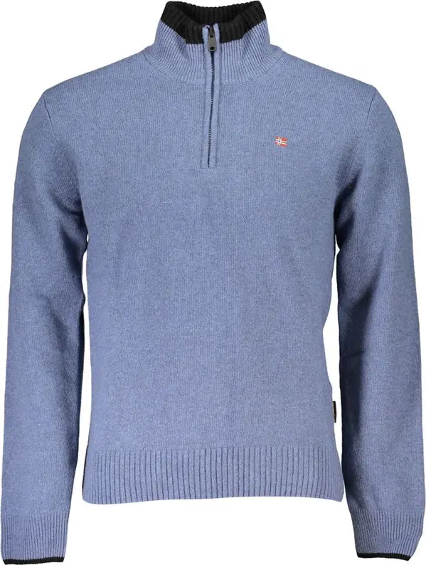 Blue Tessuto Men Sweater
