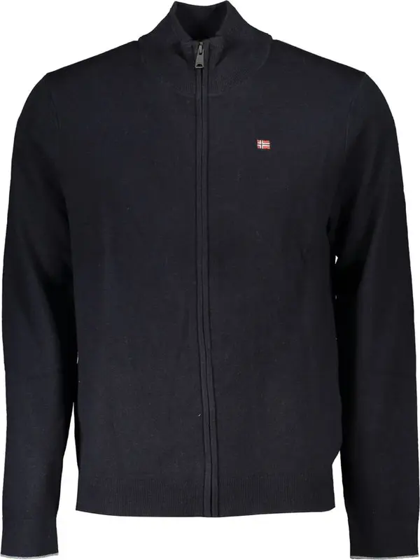 Black Tessuto Men Cardigan