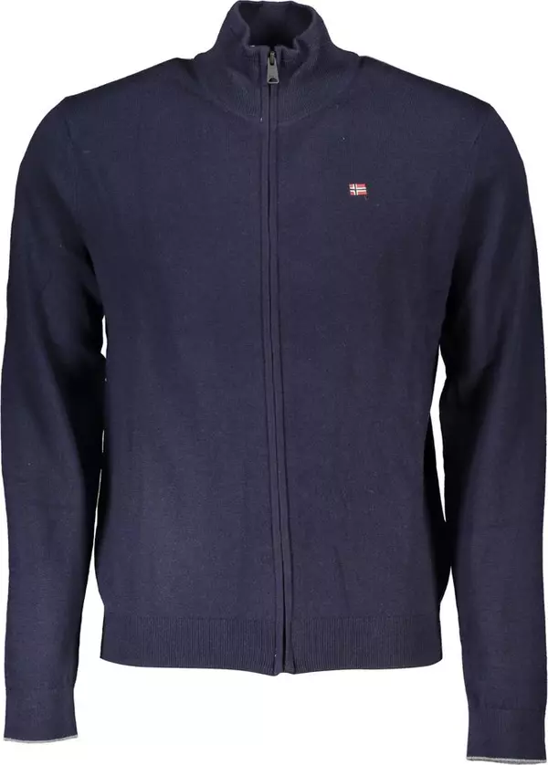 Blue Tessuto Men's Cardigan