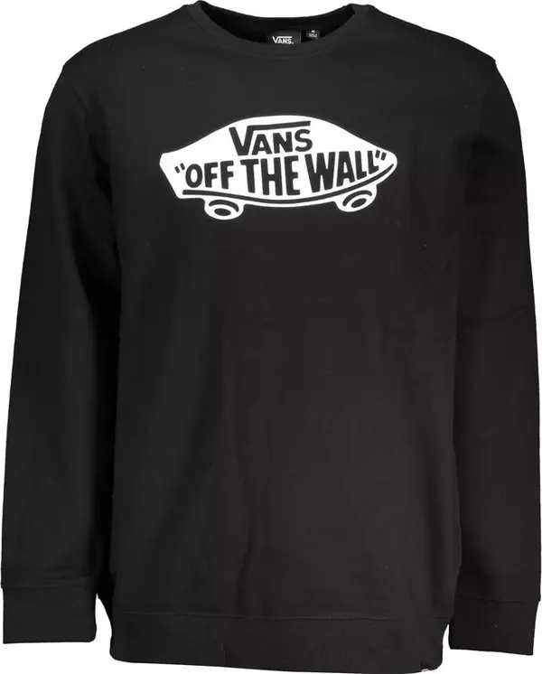 Black Cotton Men's Sweatshirt