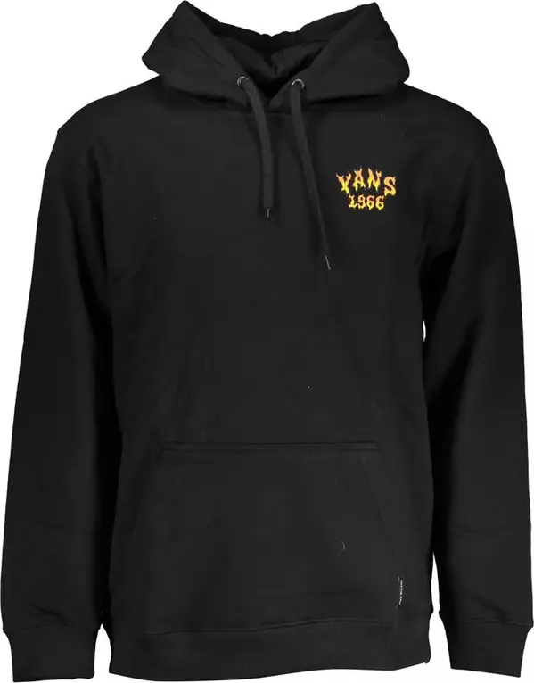 Black Cotton Men's Sweatshirt