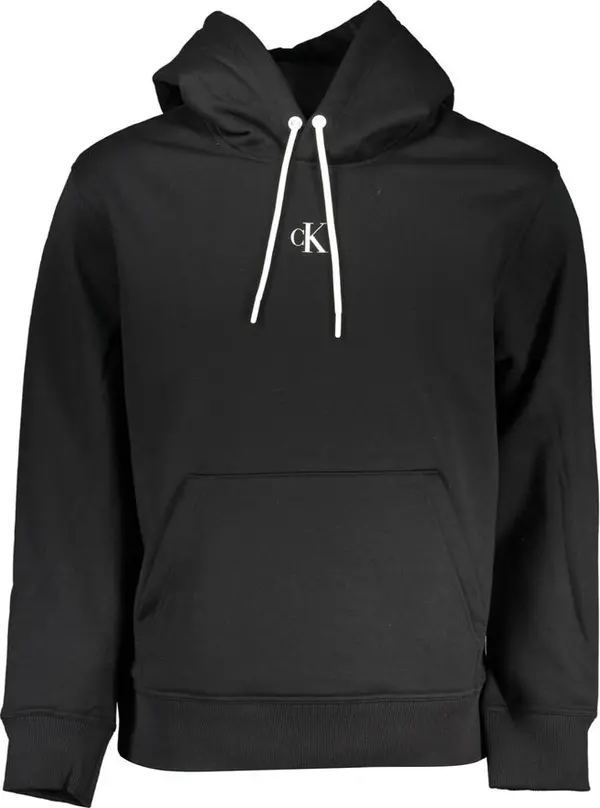 Black Polyester Men's Sweatshirt