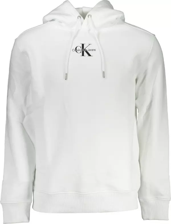 White Cotton Men's Sweatshirt