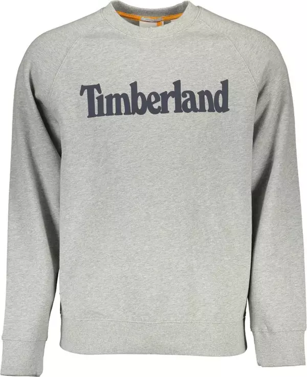 Grey Cotton Men Sweatshirt