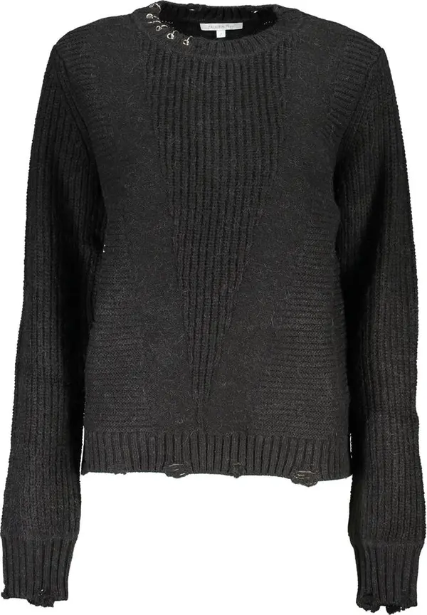 Black Acrylic Women's Sweater