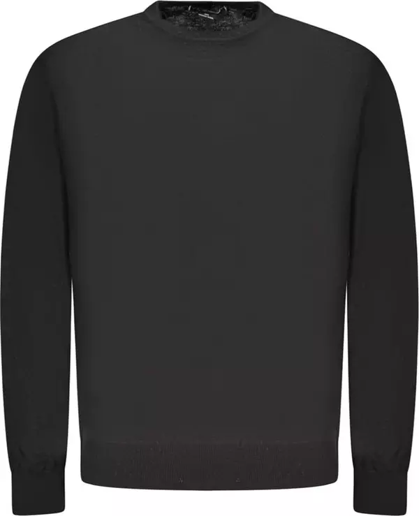Black Wool Mens Sweater