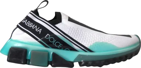 Black White Blue Slip On Sorrento Sneakers