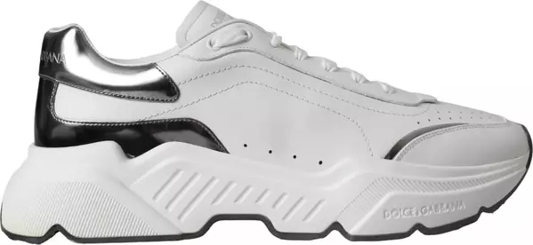White Silver Leather Sport DAYMASTER Sneakers