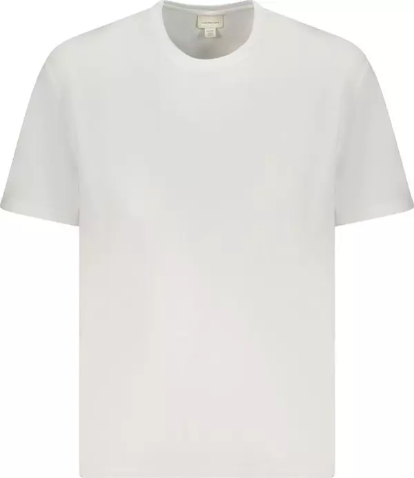 White Cotton Mens T-Shirt