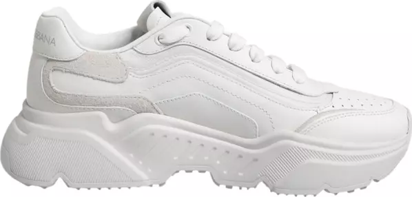 White Leather Daymaster Low Top Sneakers Shoes