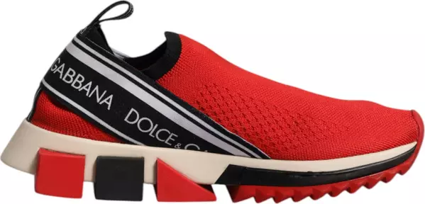 Red Sorrento Slip On Low Top Sneakers Shoes