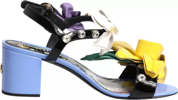 Multicolor Floral Crystal KEIRA Sandals Shoes