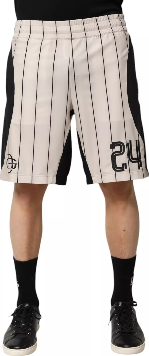 Off White Polyester DG Logo Sweatshorts Shorts