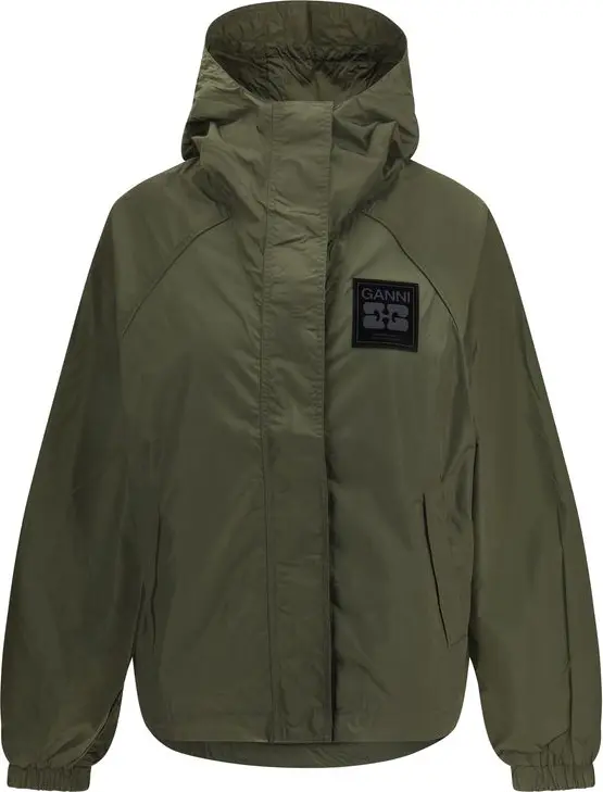 Bicolor Nylon Shell Jacket