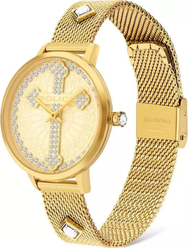 Gold Stainless Steel Dress Watch