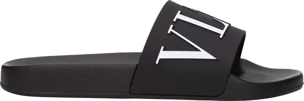 Black Cotton Slippers