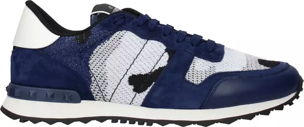 Gray Fabric Athletic Sneakers